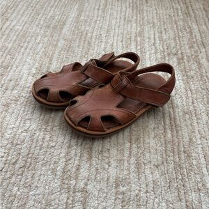 *Rare* Mikoleon Kids Sandals brown leather 28